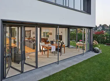 Glas Falttüren Schiebetüren