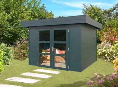 Outdoor Cabin mit Flachdach