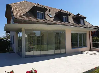 Schiebe Dreh Systeme Ganzglas hängend SF25